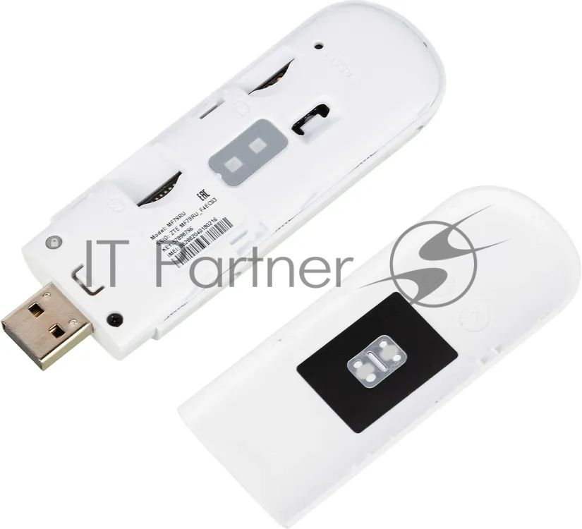 Модем 2G/3G/4G ZTE MF79RU USB Wi-Fi Firewall внешний белый