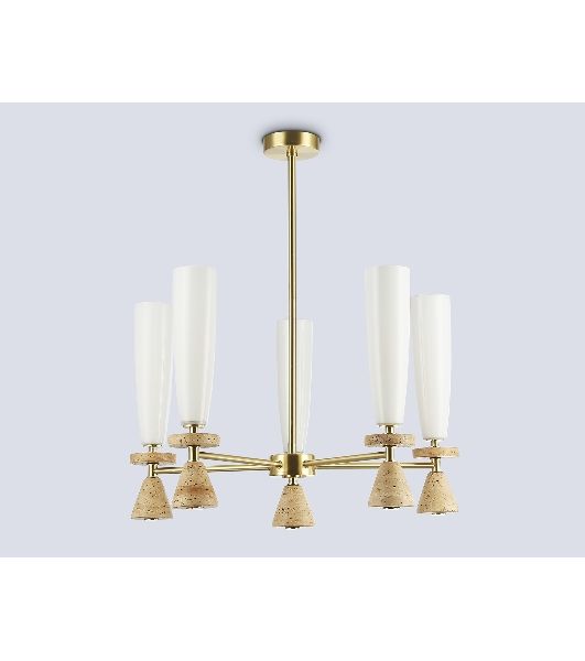 Люстра Ambrella light LH75371/5 GD/WH золото/белый G9*5 max 28W D600*675