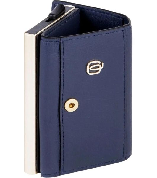 Картхолдер Piquadro Lyra PP5649W92R/BLU4 синий, натуральная кожа