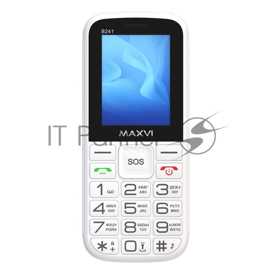 Мобильный телефон Maxvi B241 белый