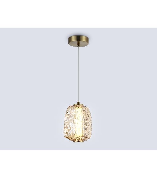 Подвесной светодиодный светильник Ambrella light LH30101 SB/TI бронза/янтарь 8W 3000K 140*140*1575