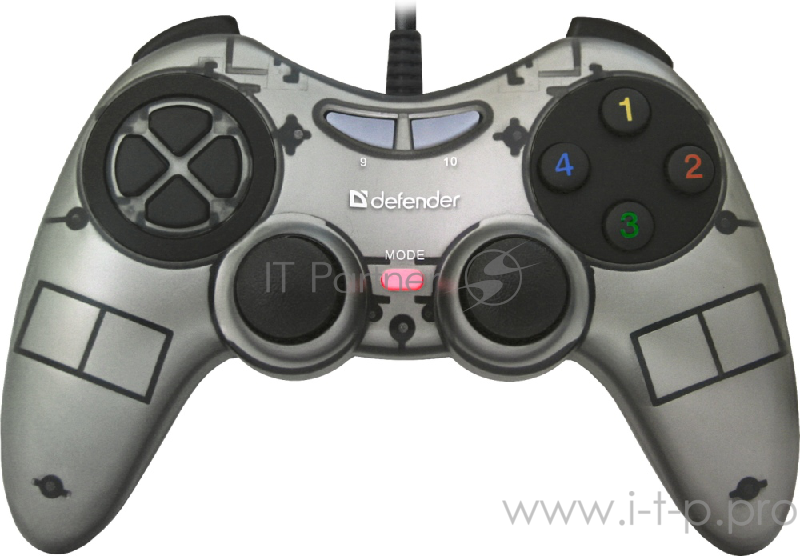 Геймпад Defender Zoom USB Xinput, 10 кнопок, 2 стика