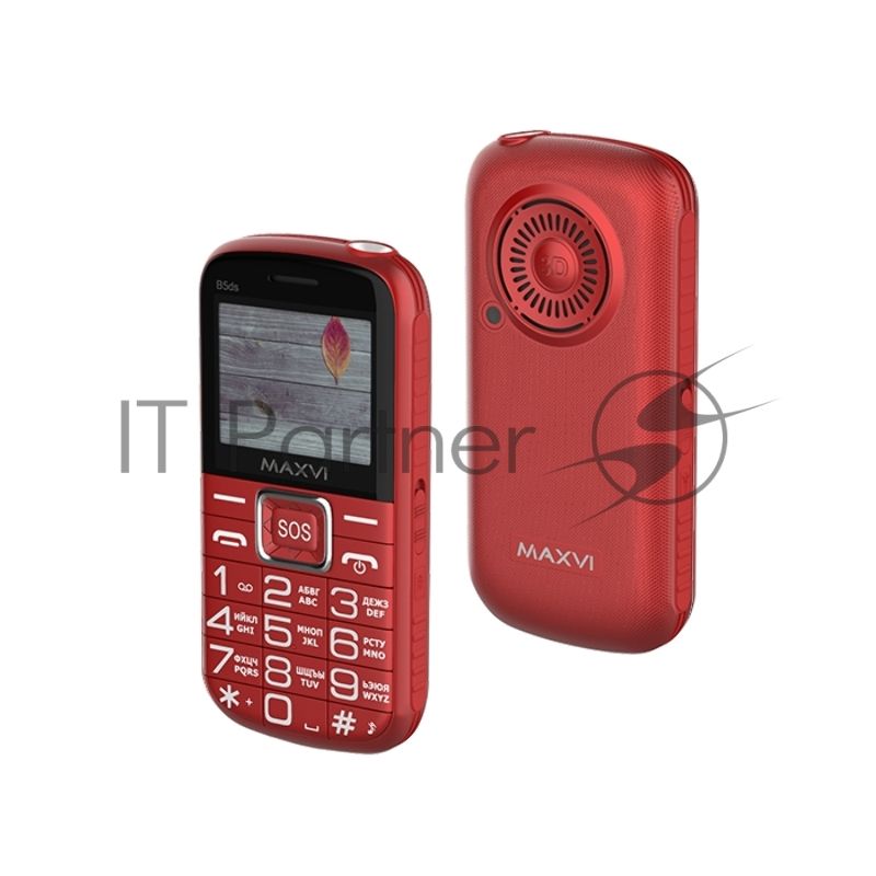 Мобильный телефон Maxvi B5ds красный
