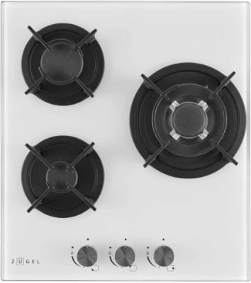 Варочная панель газ ZUGEL ZGH452W, белая