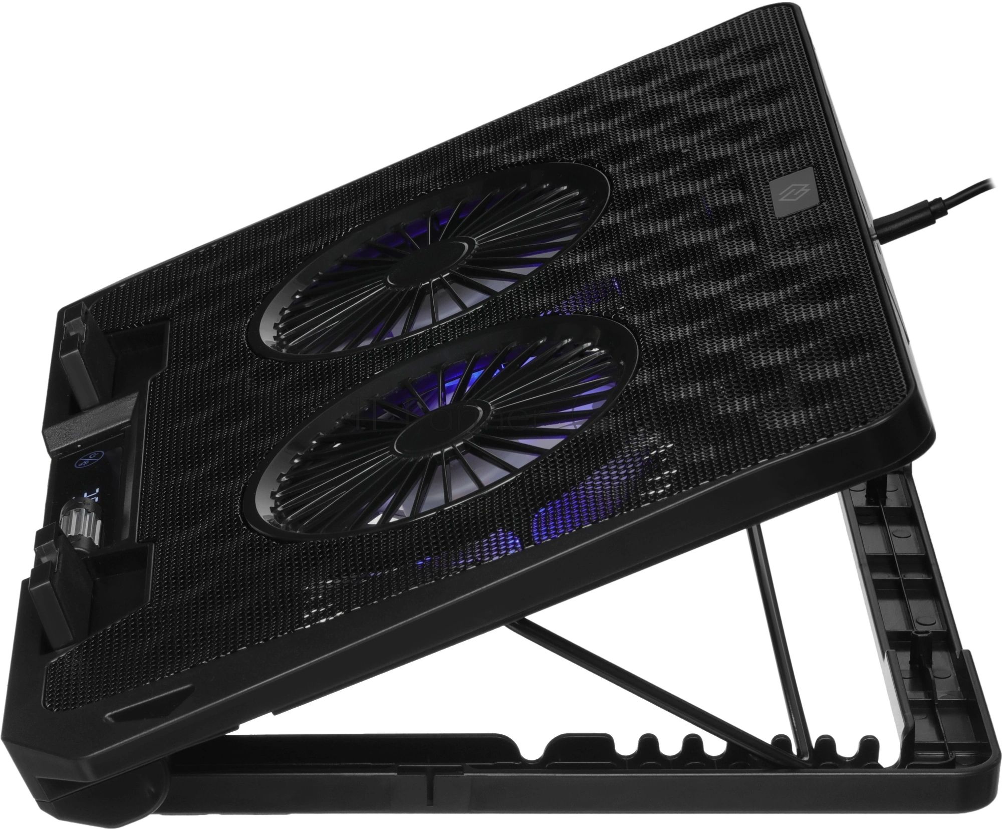 Подставка для ноутбука Digma D-NCP170-2x110 18" 400x288x45мм 52дБ 2xUSB 2x 110ммFAN 1100г Fan-control металл/пластик черный