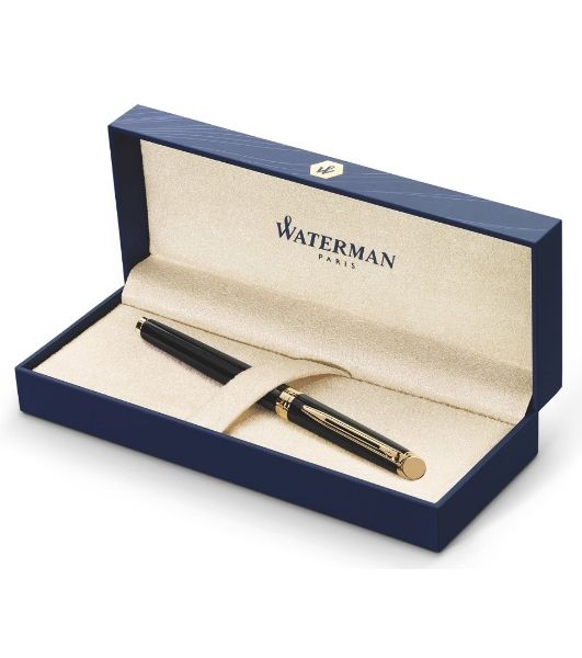 Ручка роллер Waterman Hemisphere (CWS0920650) Mars Black GT F черн. черн. подар.кор.