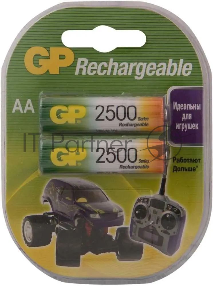 Аккумулятор GP Rechargeable NiMH 250AAHC 2500mAh AA (2 шт. в уп-ке)