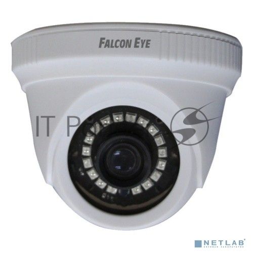 Купольная, универсальная 1080P видеокамера Falcon Eye FE-MHD-DP2e-20 4 в 1 (AHD, TVI, CVI, CVBS) с функцией "День/Ночь"; 1/2.9" F23 CMOS сенсор, разрешение 1920 х 1080, 2D/3D DNR, UTC, DWDR