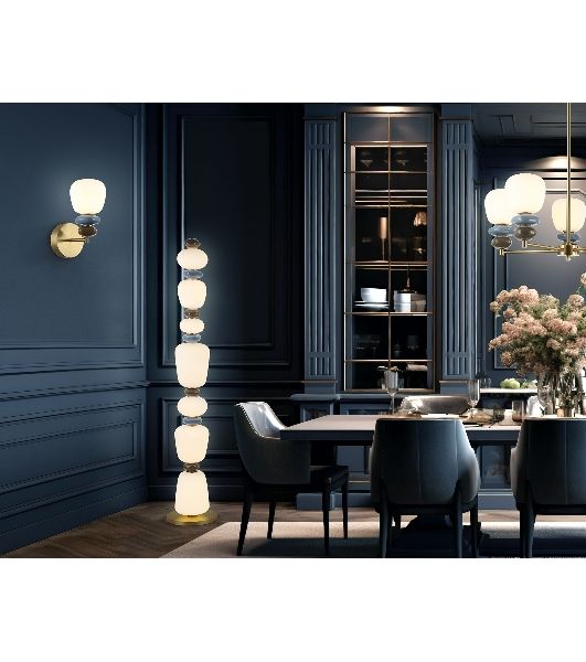 Светильник Ambrella light LH53172 SB/WH бронза/белый 34W 3000K D250*1305