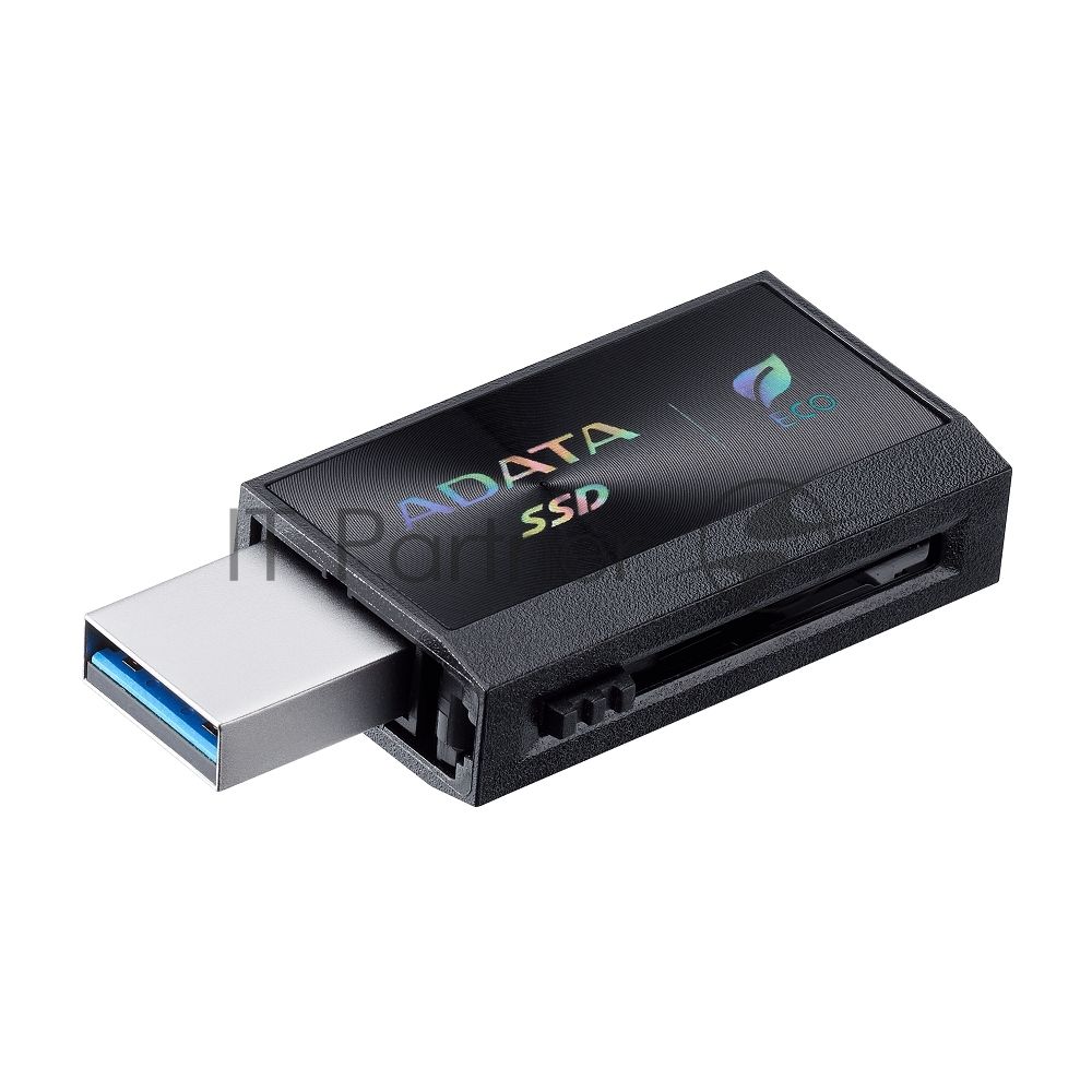 Внешний SSD ADATA SC730, 1TB, USB 3.2 Gen 2 Type-A/Type-C, R/W 600/600, черный