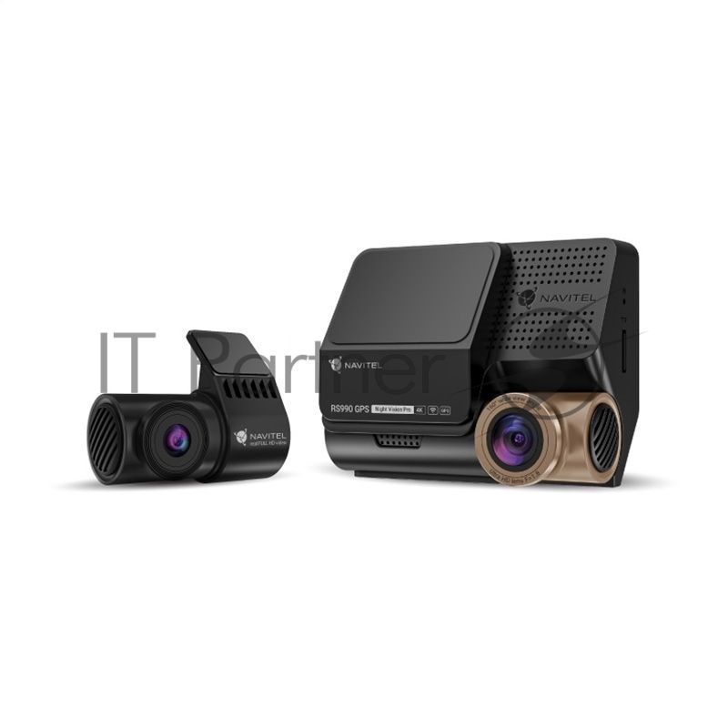 Видеорегистратор Navitel RS990 GPS, 3840x2160, 3", с камерой заднего вида, GPS, Wi-Fi, G-сенсор, датчик движения, GPS-информатор