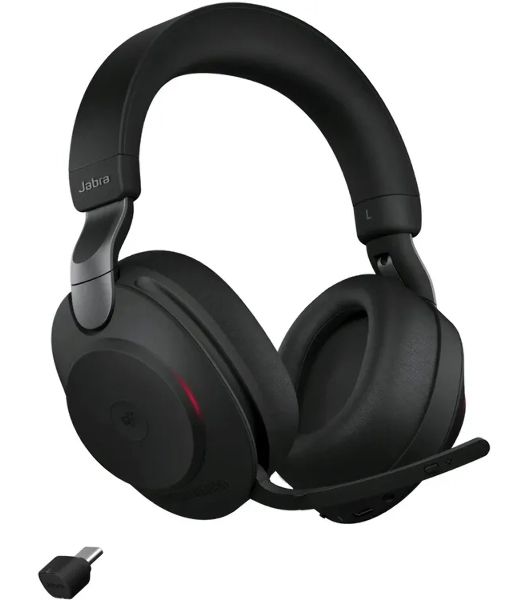Гарнитура Jabra Evolve2 85 чёрный, беспроводная + проводная, Bluetooth, до 37 ч