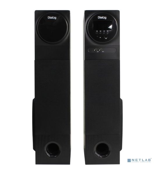 Акустическая система Dialog Progressive AP-2300 черный 2.0 (80W RMS, BT, FM, USB, SD, беспр.микрофон,ДУ)