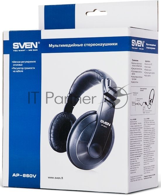 Наушники SVEN AP-860V черный