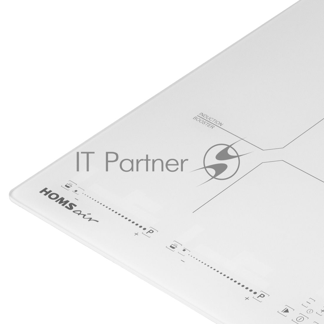 Индукционная варочная поверхность HOMSair HIC64SWH Inverter, 4 конфорки, стеклокерамика, 7200 Вт