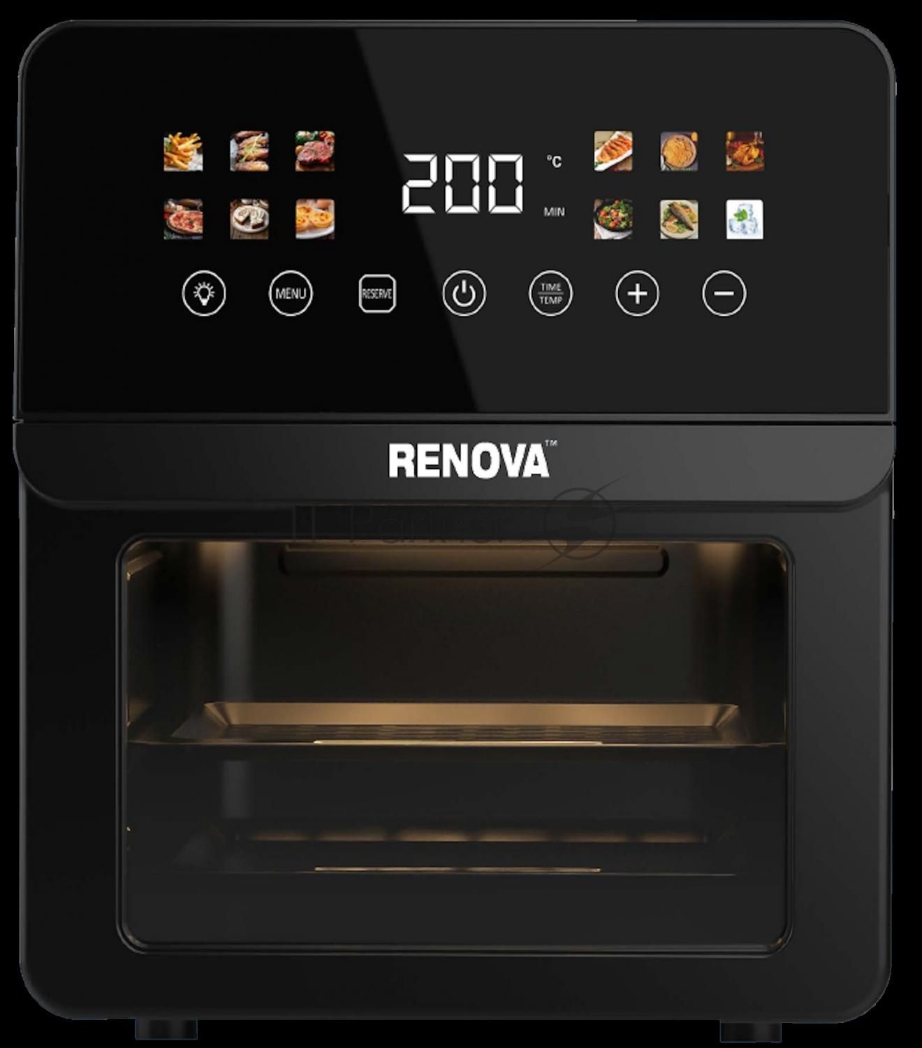 Аэрогриль Renova AF6-TB2 черный, 1700 Вт, 12 л, сенсор, 12 программ