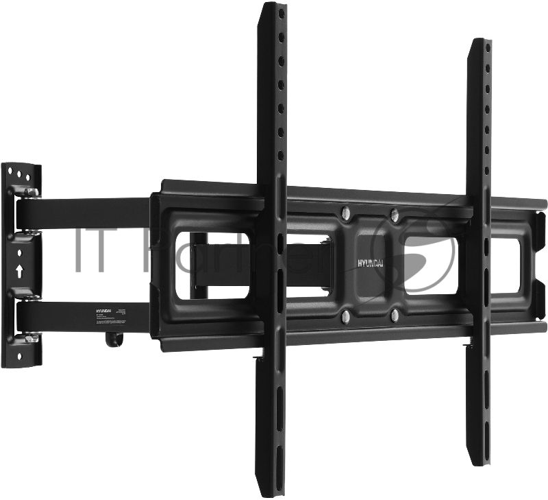Кронштейн для телевизора Hyundai GL-N4 черный 32"-75" макс.40кг настенный поворотно-выдвижной и наклонный