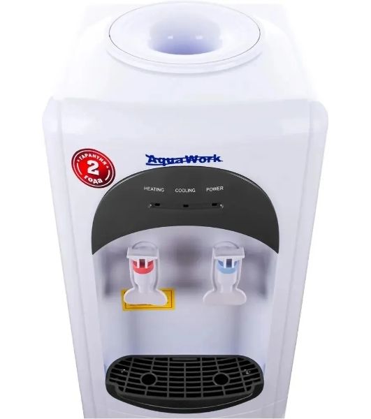 Кулер для воды Aqua Work 17-LDR, верхняя загрузка, нагрев 90 °С, охлаждение 12 °С, белый/черный