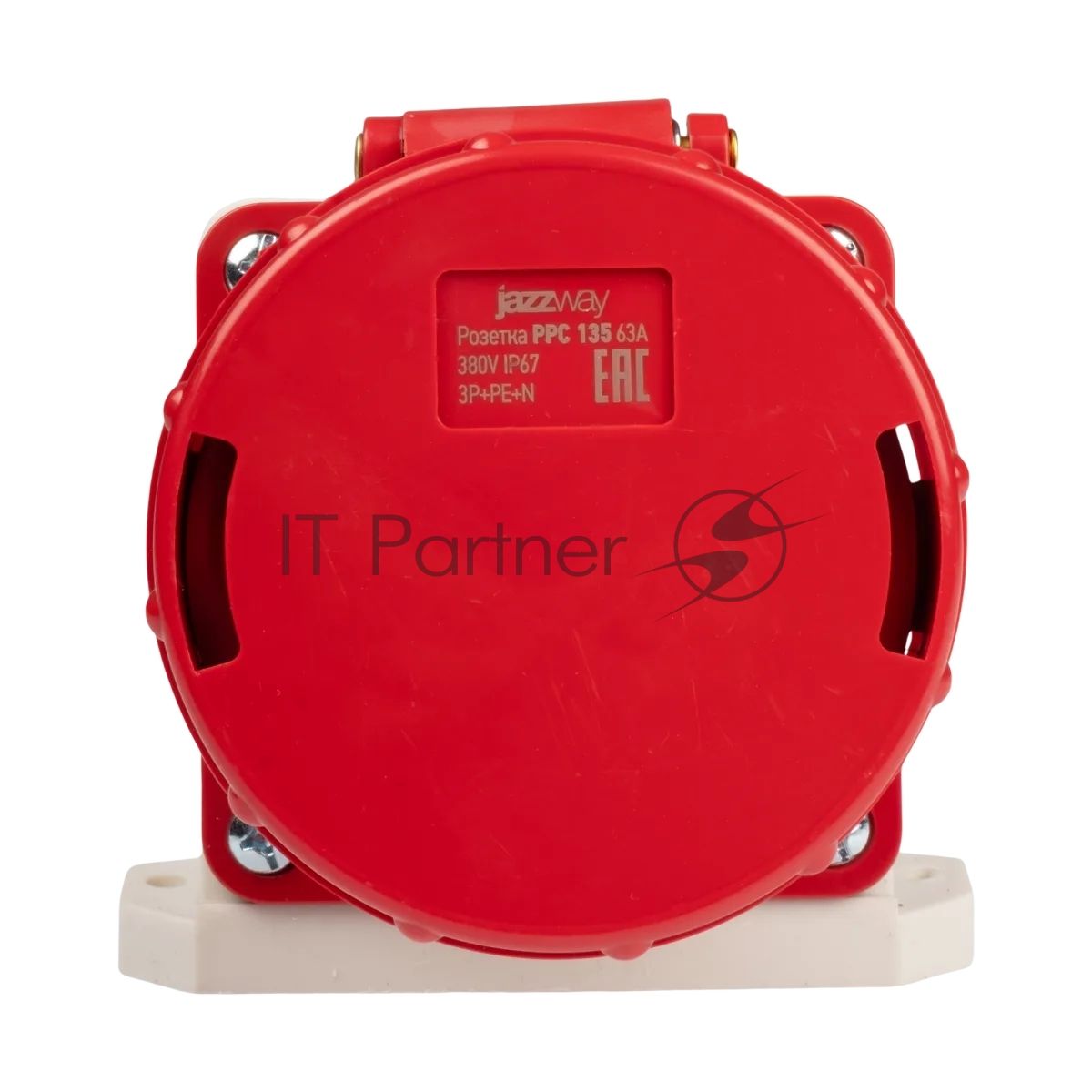 Розетка стационарная для наружной установки PPC 135 3Р+РЕ+N 63А 380В IP67 Jazzway