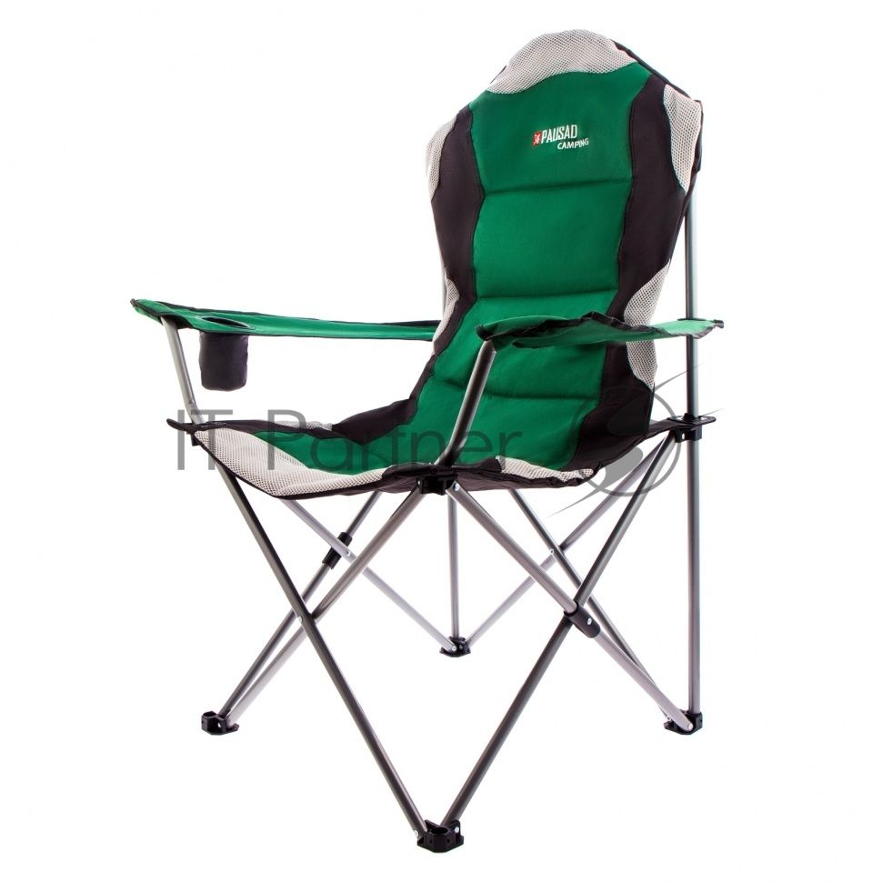 Кресло складное Palisad Camping с подлокотниками и подстаканником 60x60x110/92 см