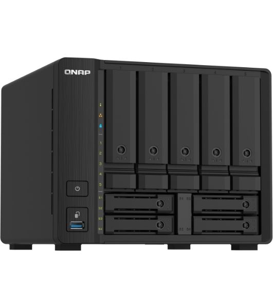 Сетевое хранилище без дисков SMB QNAP TS-932PX-4G 9-Bay NAS, 5 x 3.5" and 4 x 2.5" drive slots, Alpine AL324 ARM quad-core 1.7GHz, 4 Gb DDR4 (1x 4 Gb) up to 16 Gb (1 x 16 Gb), 2 x 10GbE SFP+, 2 x 2.5 GbE LAN