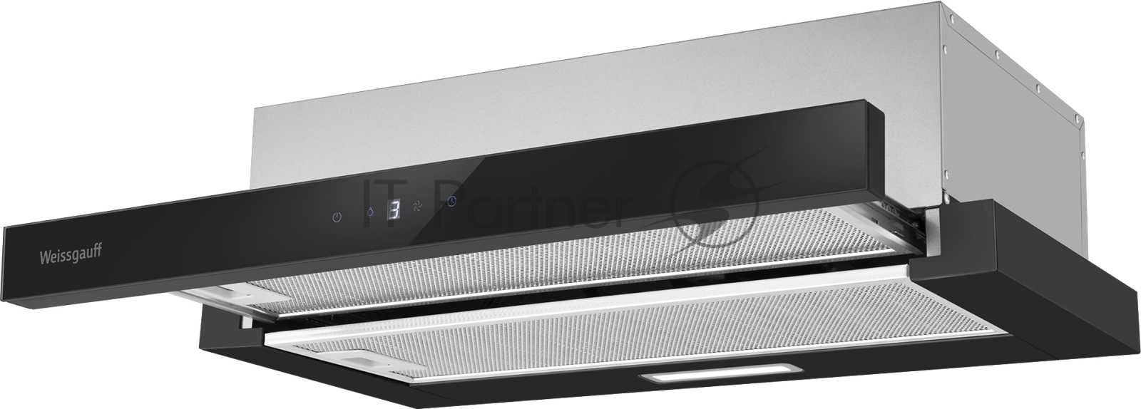 Вытяжка Weissgauff TEL 600 2M Touch Black Glass