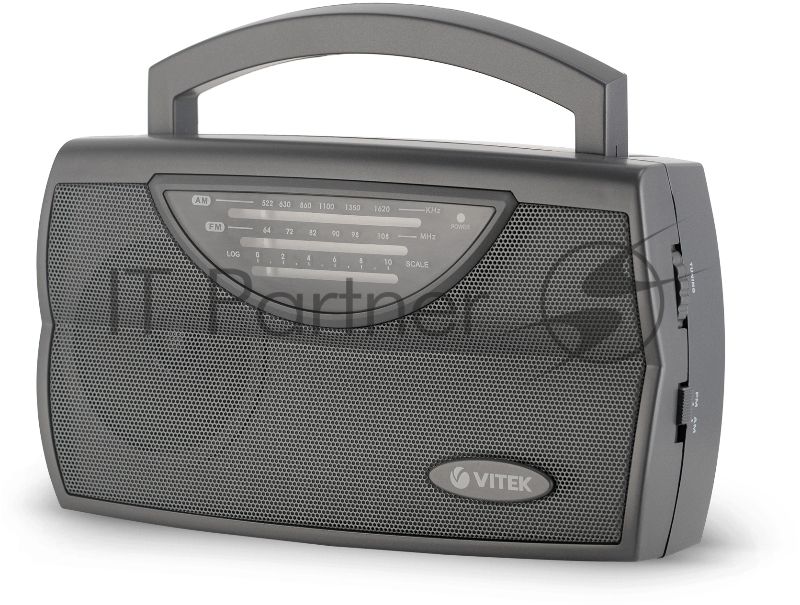 Радиоприемник Vitek VT-3591 (GY) LED индикатор Телескопическая антенна Тип батареек	UM-1