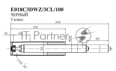 Газлифт Бюрократ E018 E018C3DWZ/3CL/100 черный