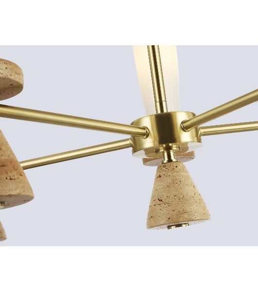 Люстра Ambrella light LH75371/5 GD/WH золото/белый G9*5 max 28W D600*675