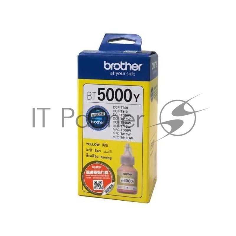 Чернила водорастворимые Brother BT5000Y желтый (48 мл., 5000 стр.) для Brother DCP-T300/T500W/T700W