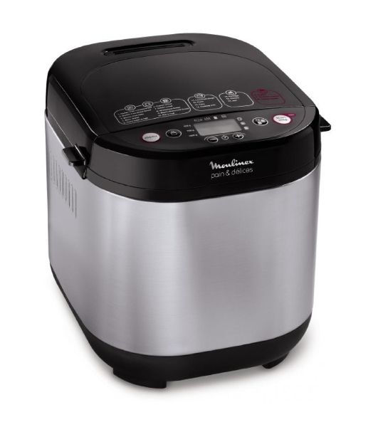 Хлебопечка Moulinex OW240E30 серебристый/черный, 650 Вт, 1.0 кг, 20 программ