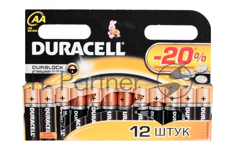 Батарейка DURACELL LR6-12BL BASIC (12 шт. в уп-ке)
