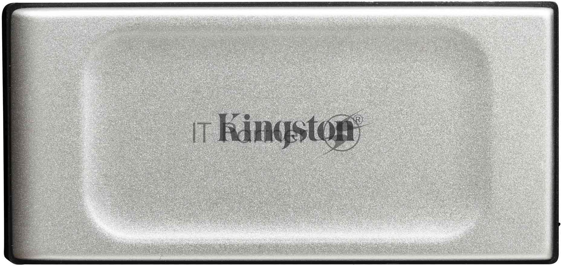 Внешний SSD Kingston XS2000, 2TB, USB 3.2 Gen 2x2 Type-C, R/W 2000/2000, серебристый