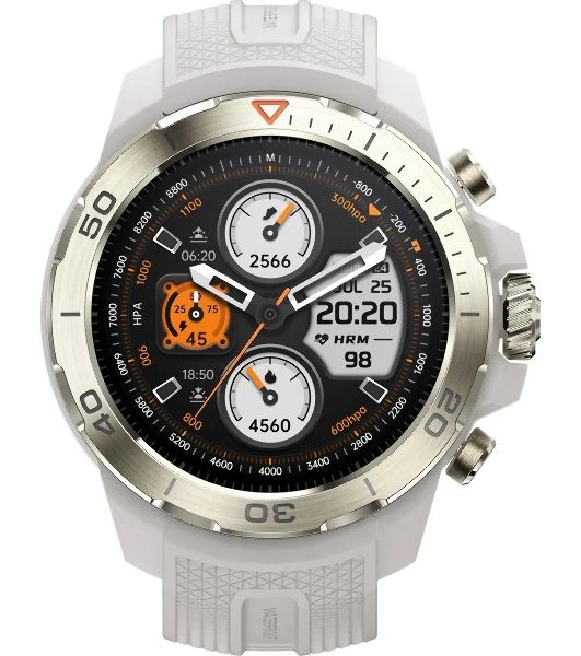 Умные часы Mibro GS Explorer, 1.32" AMOLED, Bluetooth, 5ATM, пустынный белый