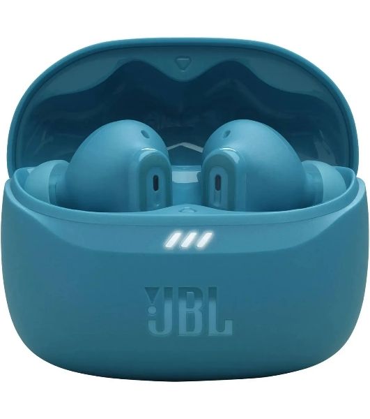 Наушники TWS JBL Tune Beam бирюзовый, внутриканальные, Bluetooth, активное шумоподавление, быстрая зарядка, до 12 ч
