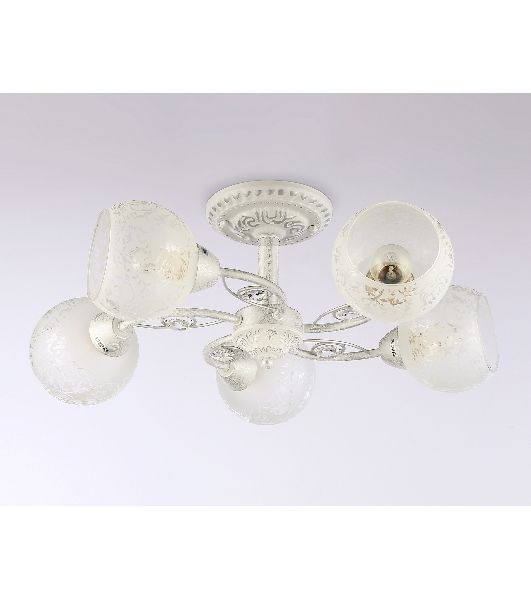 Светильник Ambrella light TR3062/5 WH/SL/FR белый/серебро/белый матовый E27/5 max 40W D615*245