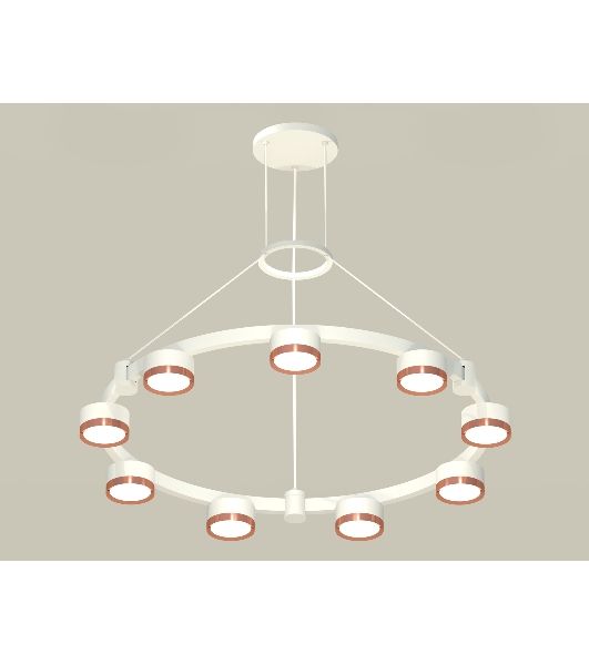 Светильник Ambrella light XR92031803/9 SWH/PPG белый песок/золото розовое полированное GX53 (A9203, C9241, N8126)