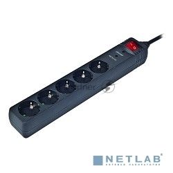Сетевой фильтр Energenie Сетевой фильтр SPG5-C-5 1.5m 16А черный