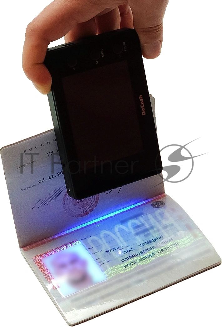 Детектор банкнот DoCash Micro IR/UV просмотровый АКБ (8401)