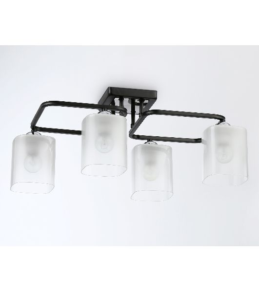 Светильник Ambrella light TR303222/4 BK/CH/FR черный/хром/белый матовый E27*4 max 60W 530*290*220