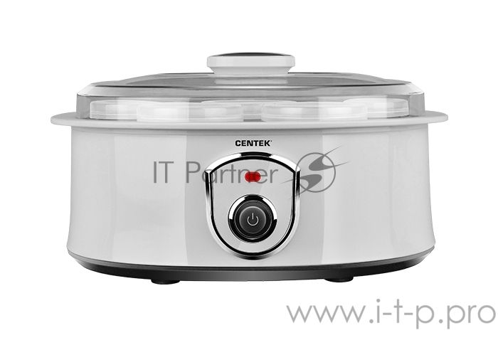 Йогуртница Centek CT-1442 15 Вт, 200 мл, емкостей - 7 шт, материал баночек - стекло, белый
