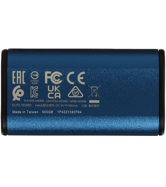 Внешний SSD ADATA External SE880, 500Gb, USB 3.2 Gen2 Type-C, R/W 2000/2000 MB/s, синий