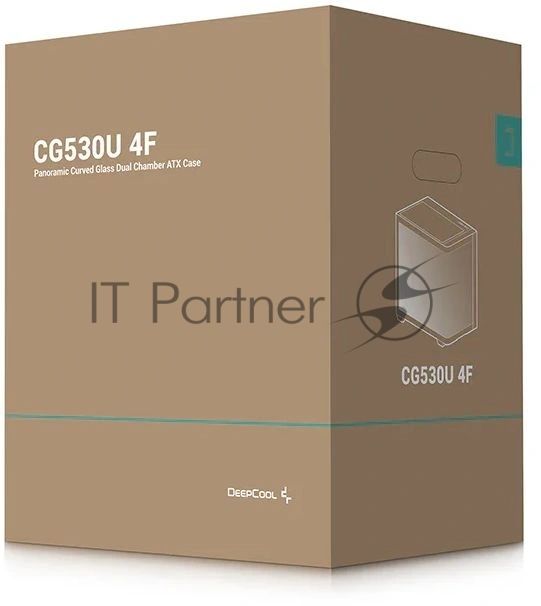 Корпус DeepCool CG530U 4F Black, Midi-Tower, чёрный, 4 x 120 мм