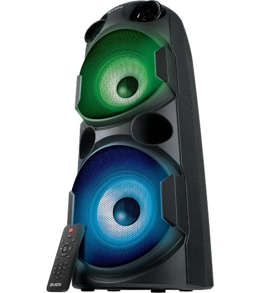 Колонка АС SVEN PS-750, черный (80 Вт, TWS, Bluetooth, FM, USB, microSD, LED-дисплей, 2х4400мА*ч)