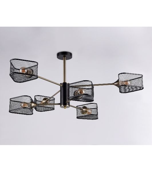 Светильник Ambrella light TR80172/6 SB/BK бронза/черный E27/6 max 40W D950*375