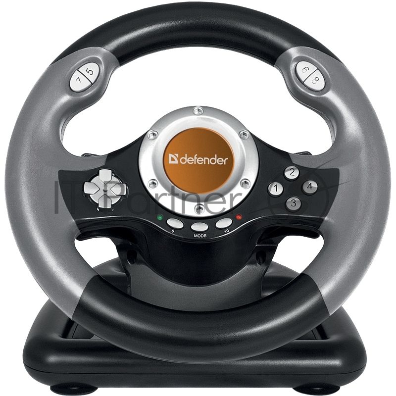 Игровой руль Defender CHALLENGE MINI Руль+ педали, 10кн., 200мм.,USB