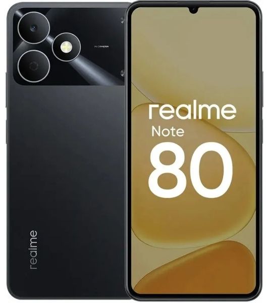 Смартфон Realme Note 80 RMX5388 4Gb, 64Gb, черный