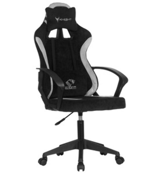 Кресло игровое Knight Optimum черный/серый крестов. пластик