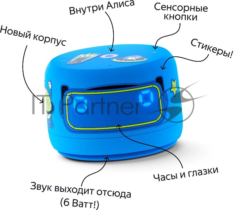 Умная колонка YANDEX YNDX-00026BLU SPEAKER LITE 2 BLUE