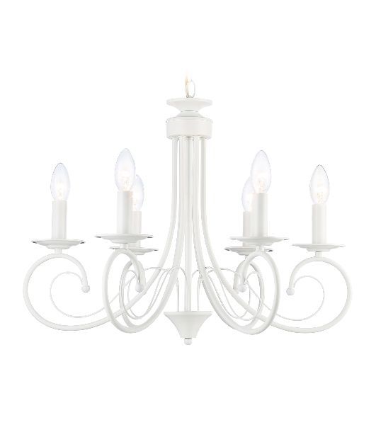 Светильник Ambrella light TR9611/6 WH белый E14/6 max 40W D560*650